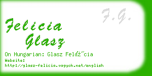 felicia glasz business card